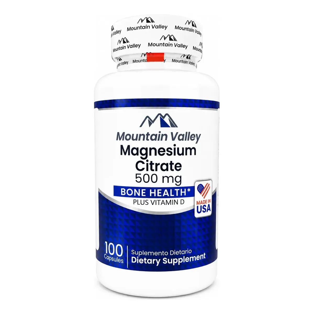 IMA-0010.webp Magnesio Citrate 500 Mg X100 Cap Mountain Valley - Imagen 1