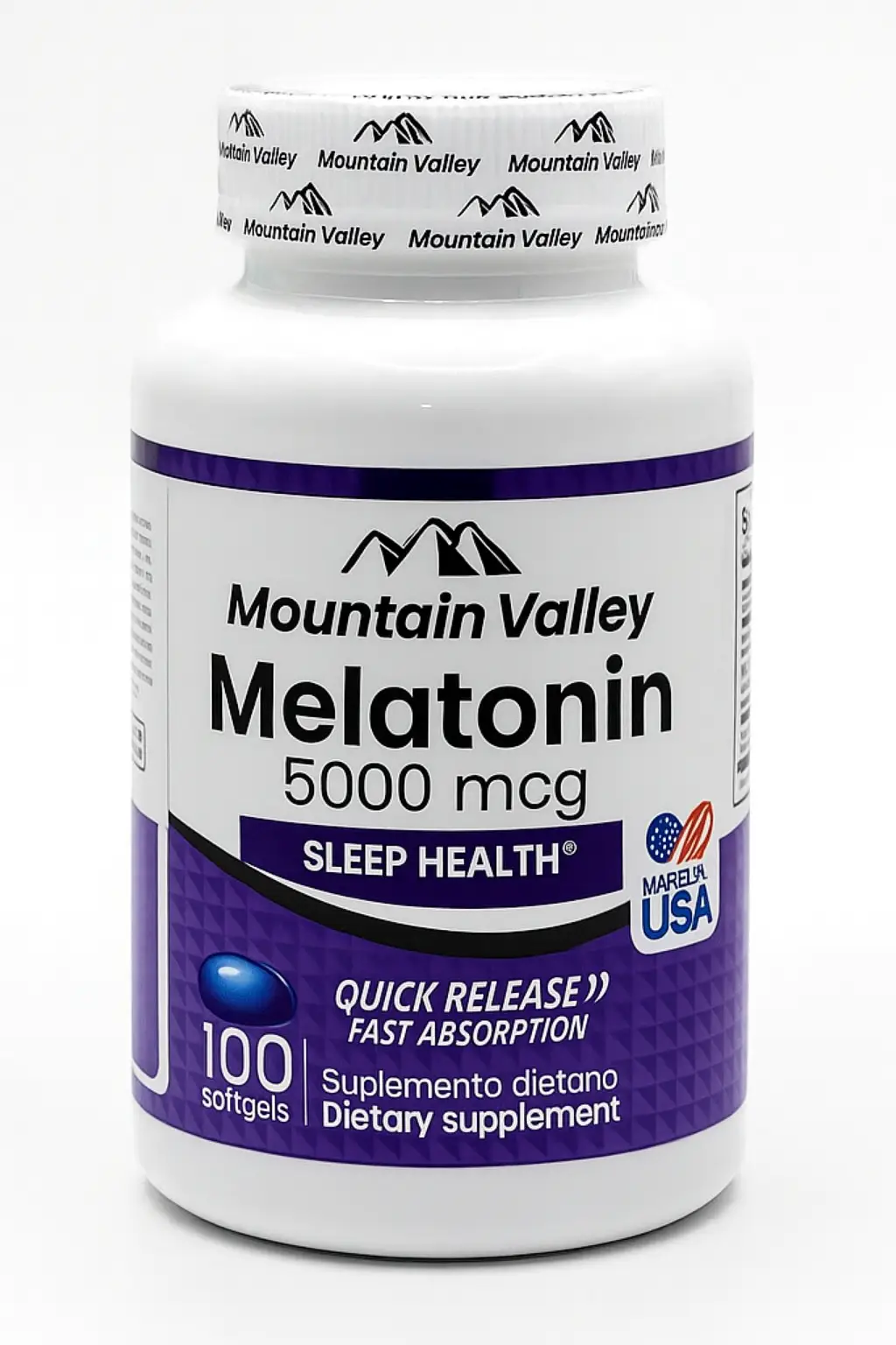 IMA-0013.webp Melatonin 5000mcg 100cap Mountain Valley - Imagen 1