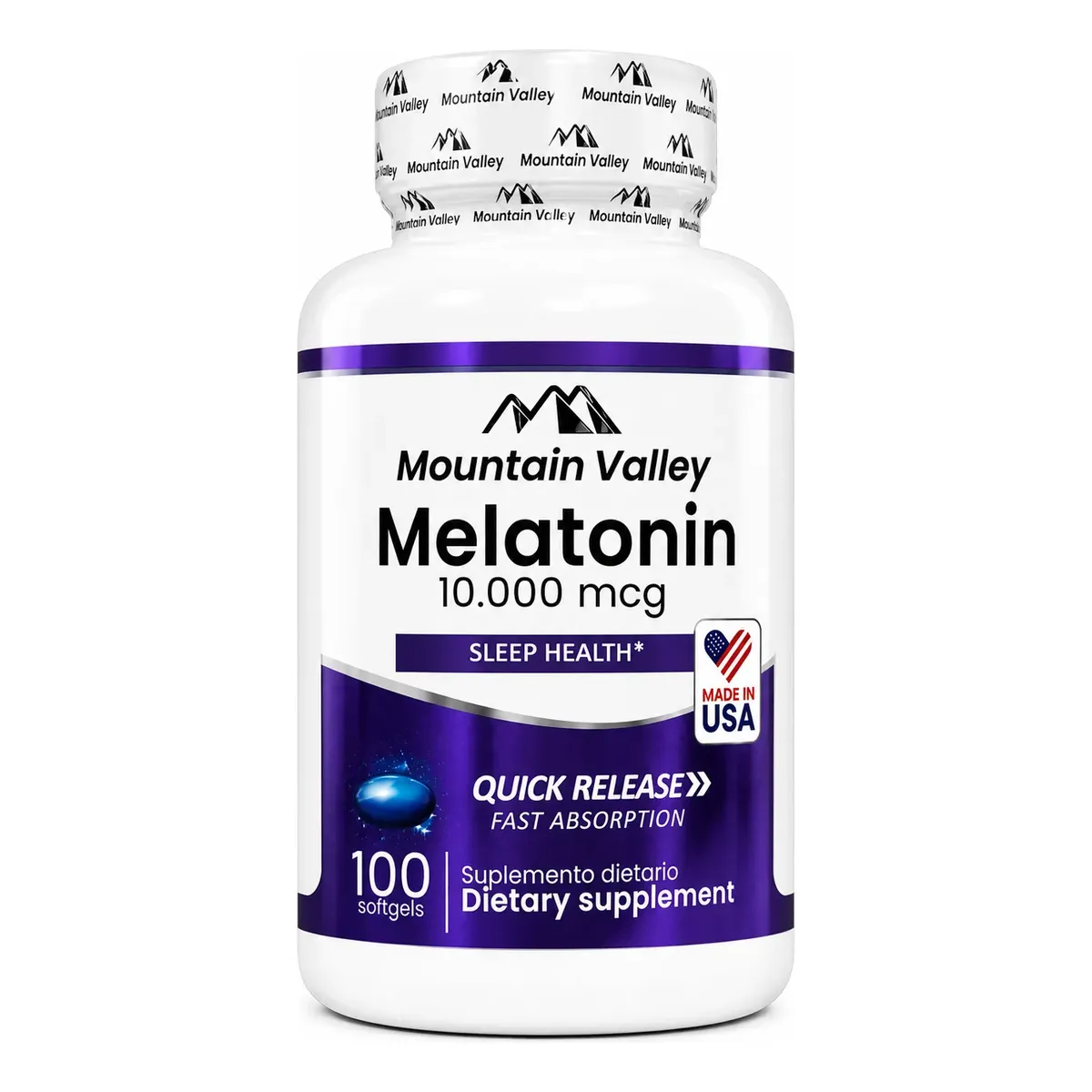 IMA-0015.webp Melatonina 10.000 Mcg X100 Cap Mountain Valley - Imagen 1