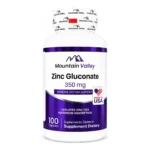 Zinc Gluconate 350mg X100cap Mountain Valley